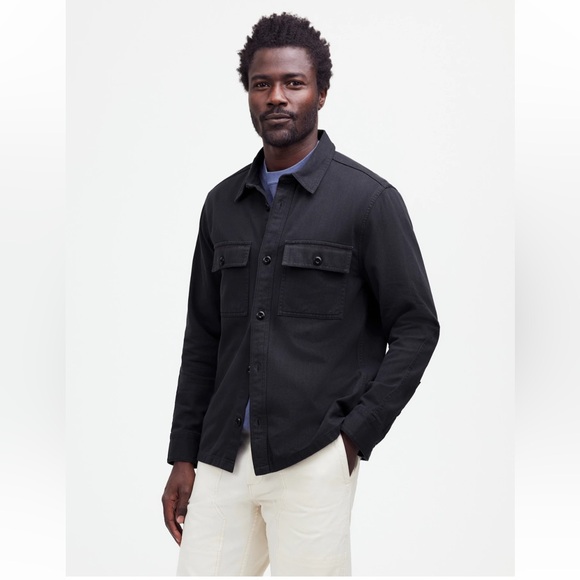 Madewell Garment-Dyed Straight-Hem Work Shirt - Picture 1 of 10